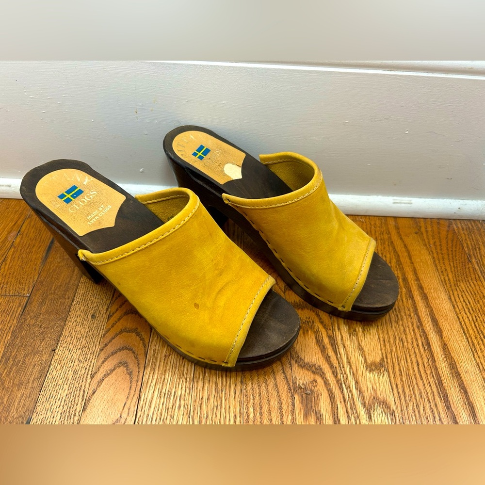 Sven’s Swedish Clogs Yellow